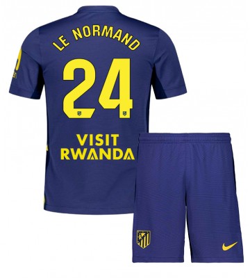 Atletico Madrid Robin Le Normand #24 Replica Away Stadium Kit for Kids 2025-26 Short Sleeve (+ pants) Atletico Madrid Robin Le Normand #24 Replica Away Stadium Kit for Kids 2025-26 Short Sleeve (+ pants)